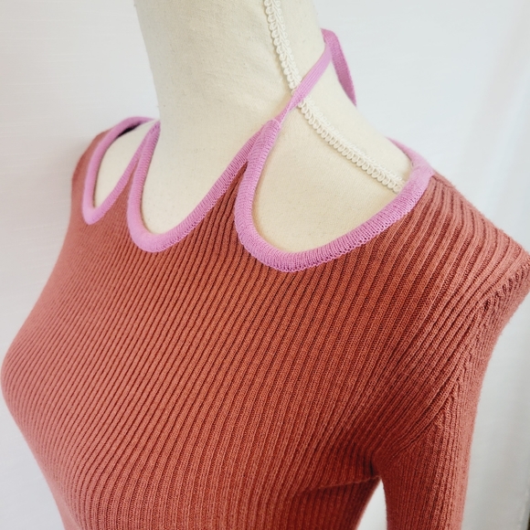 NWT Asos by Design Knitted Midi Halter Dress size 6 - Picture 9 of 13